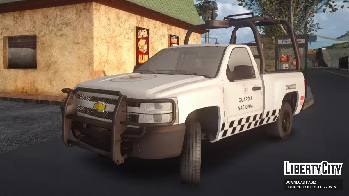 Chevrolet Silverado 2010 1 Cab Guardia Nacional / GTA San Andreas