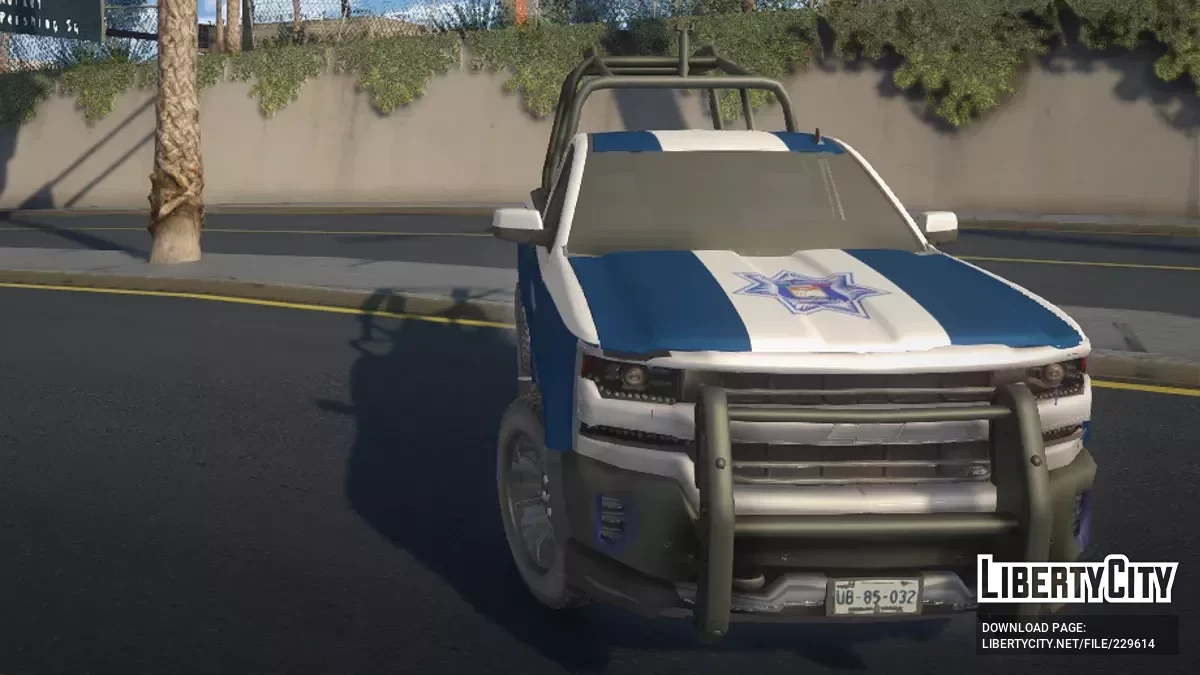 Chevrolet Silverado 2019 1 Cab Policia Municipal / GTA San Andreas