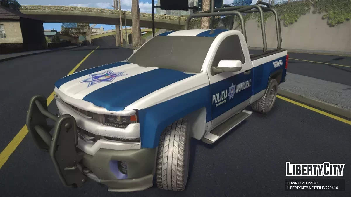 Chevrolet Silverado 2019 1 Cab Policia Municipal / GTA San Andreas