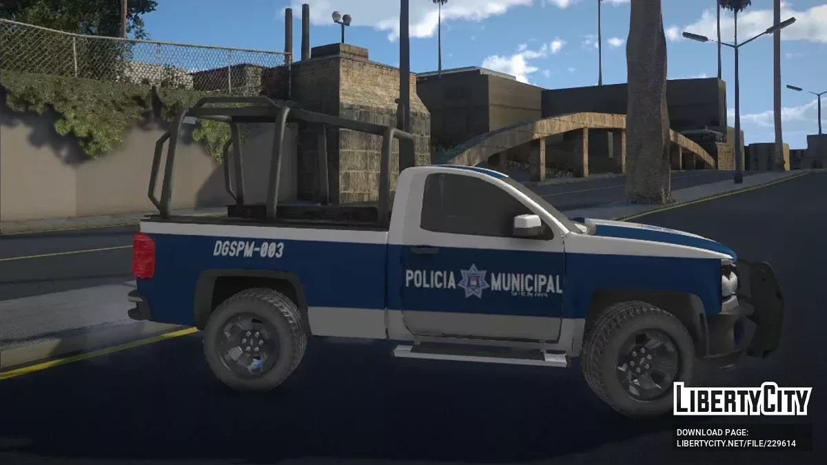 Chevrolet Silverado 2019 1 Cab Policia Municipal / GTA San Andreas