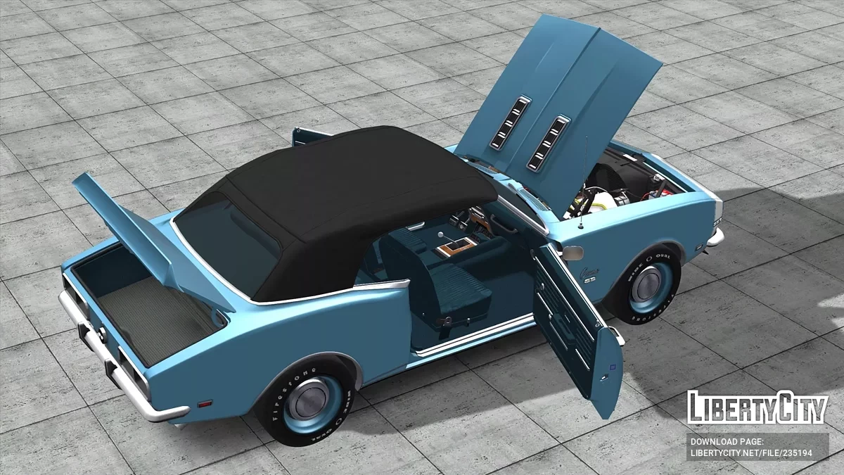 1968 Chevrolet Camaro RS/SS 396 Convertible / GTA San Andreas
