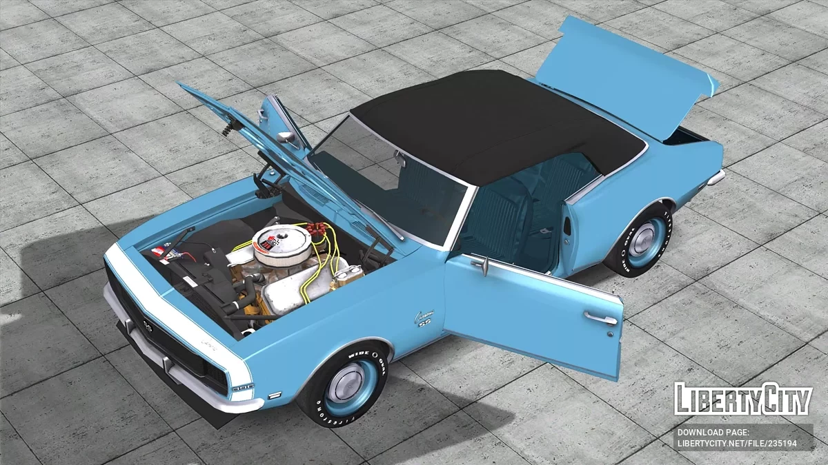 1968 Chevrolet Camaro RS/SS 396 Convertible / GTA San Andreas