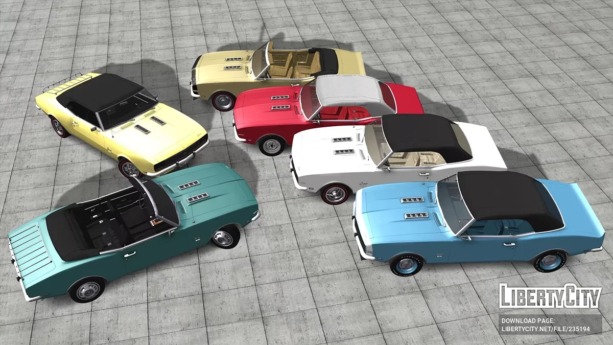 1968 Chevrolet Camaro RS/SS 396 Convertible / GTA San Andreas