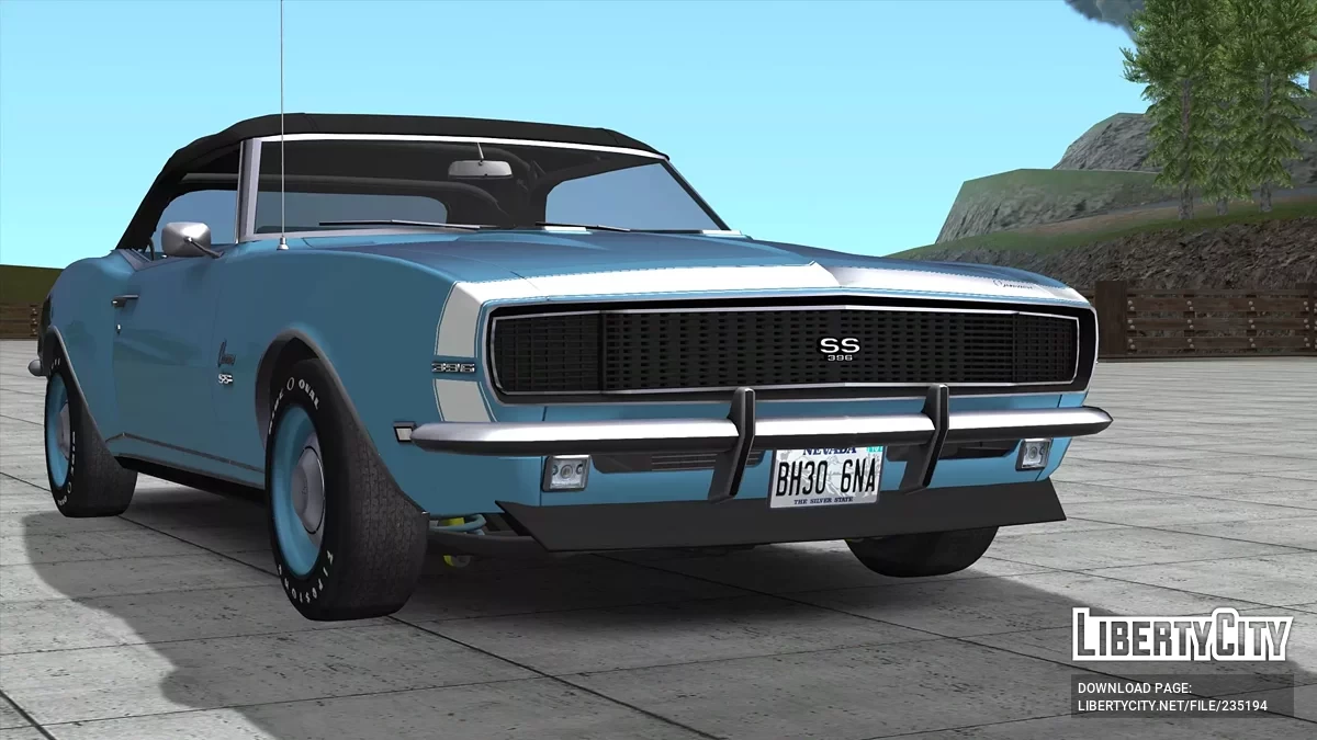 1968 Chevrolet Camaro RS/SS 396 Convertible / GTA San Andreas