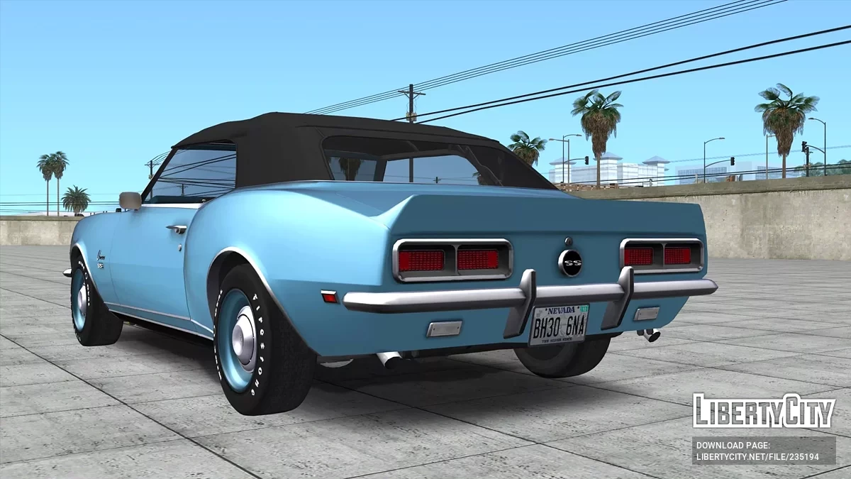 1968 Chevrolet Camaro RS/SS 396 Convertible / GTA San Andreas
