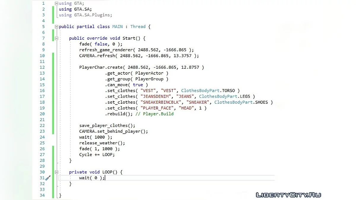 GTA Script Generator 7.5b / GTA San Andreas