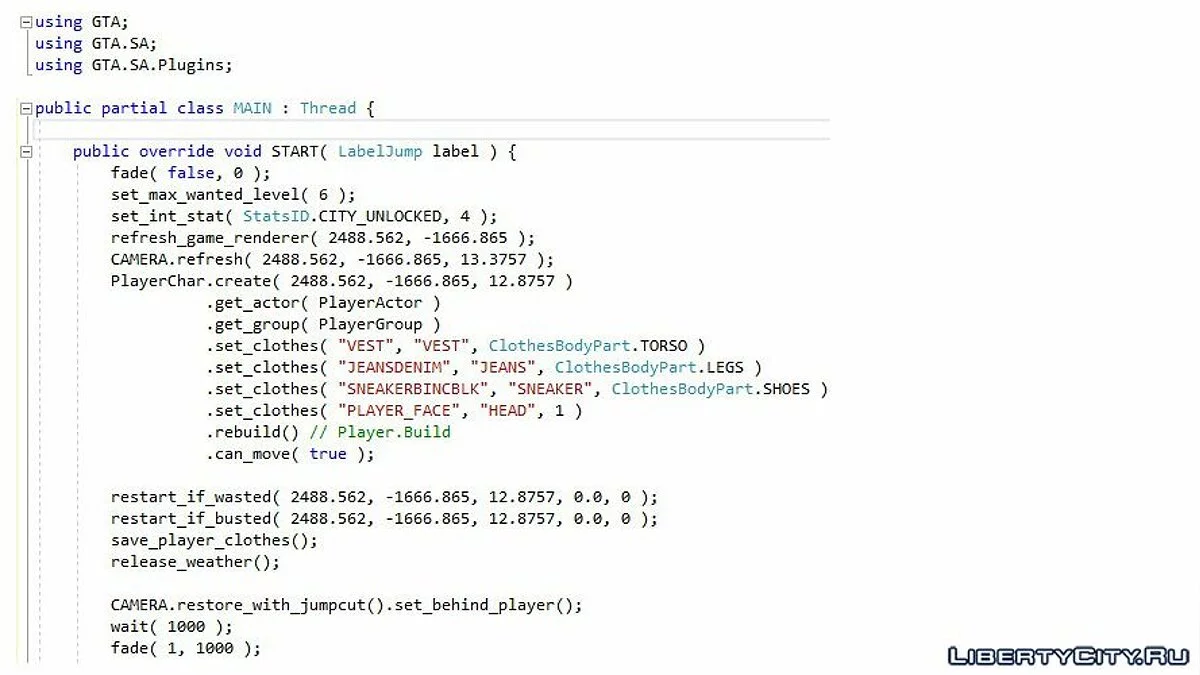 GTA Script Generator 7.5b / GTA San Andreas