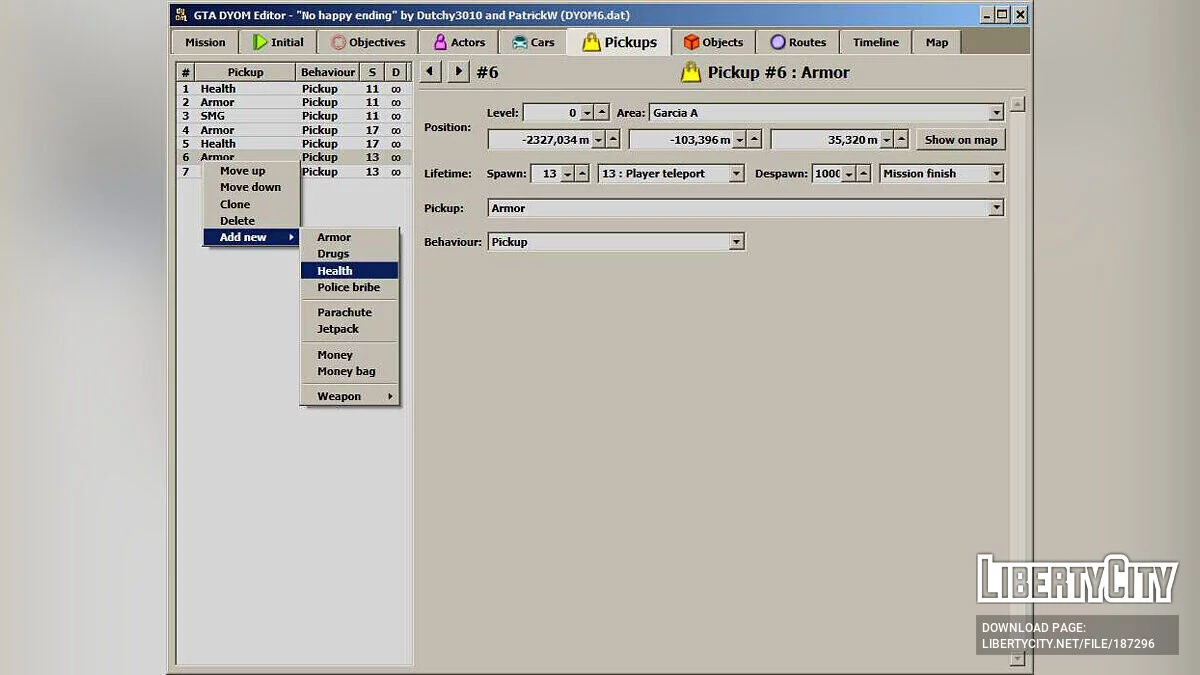 DYOM Editor Tool / GTA San Andreas