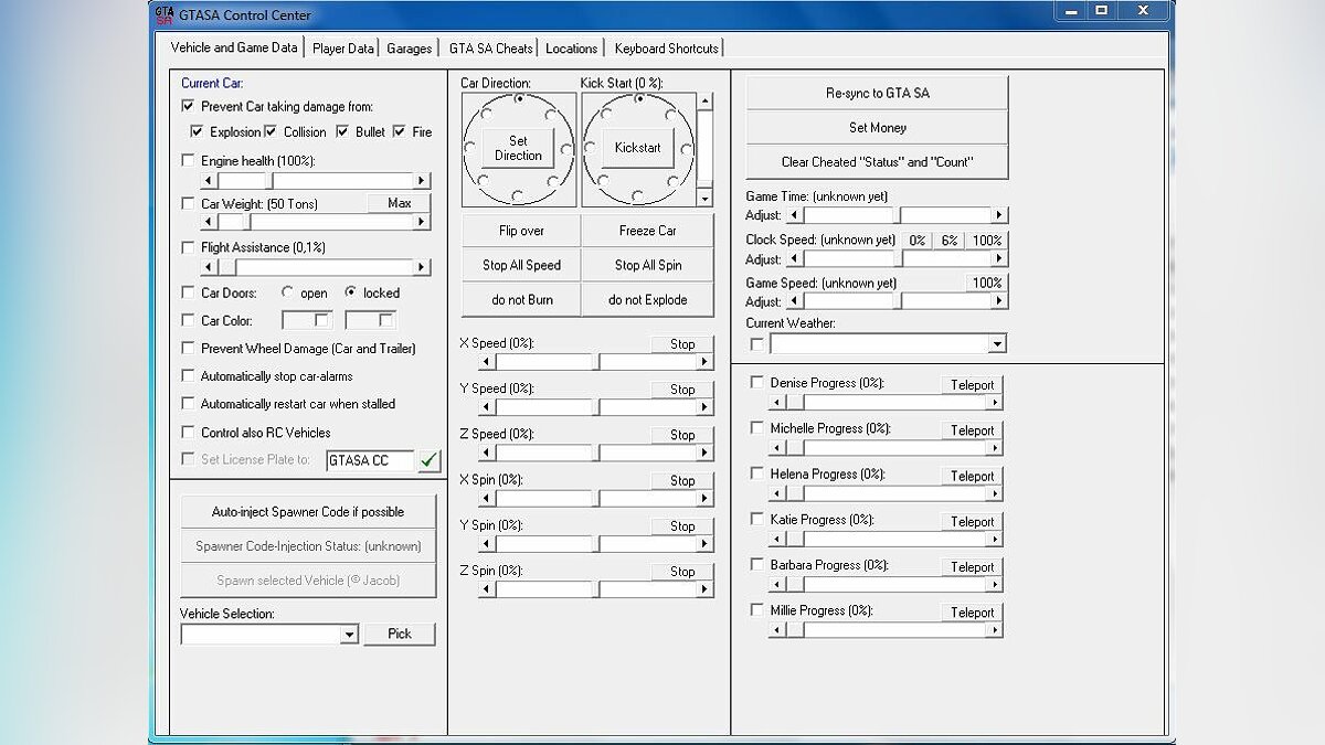 Скачать GTA-SA Control Center v.2.1.1 для GTA San Andreas