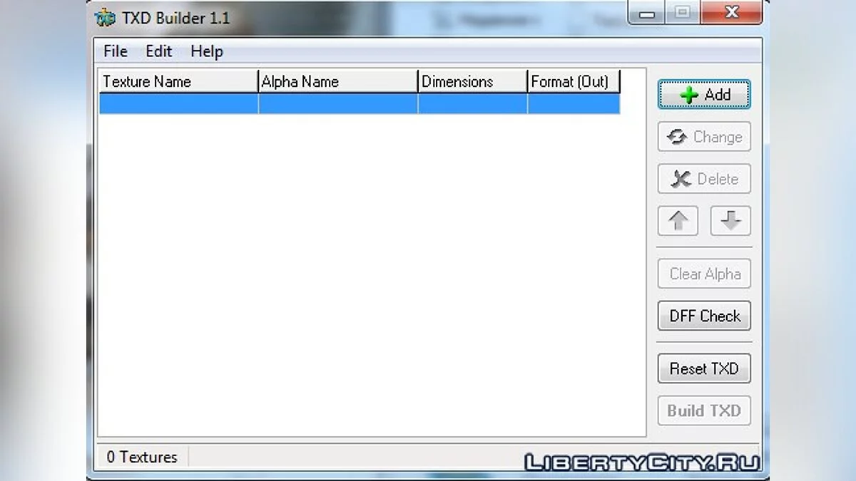 TXDBuilder 1.1 / GTA San Andreas