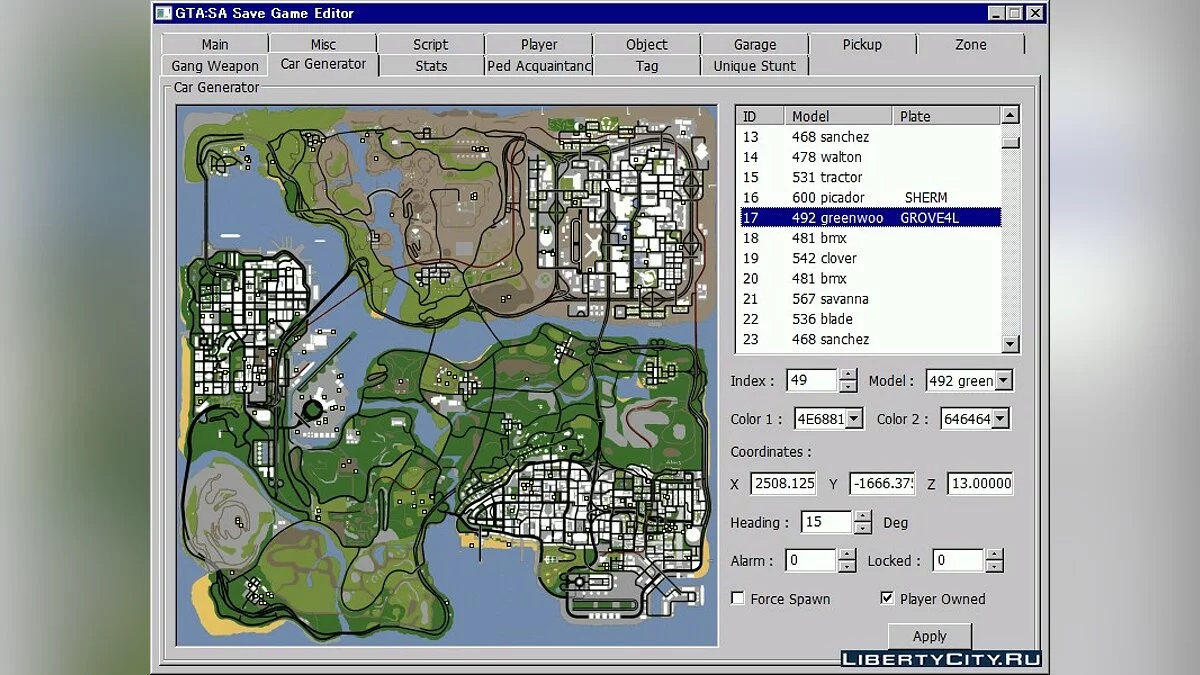 GTA San Andreas Save Game Editor 100 / GTA San Andreas