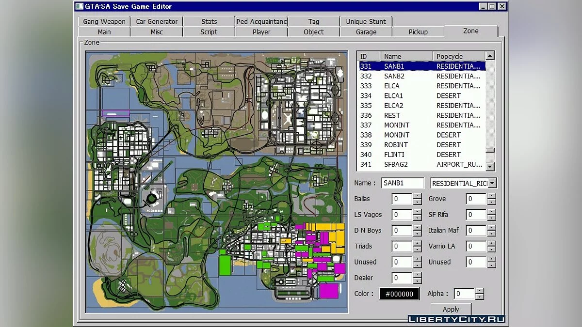 GTA San Andreas Save Game Editor 100 / GTA San Andreas