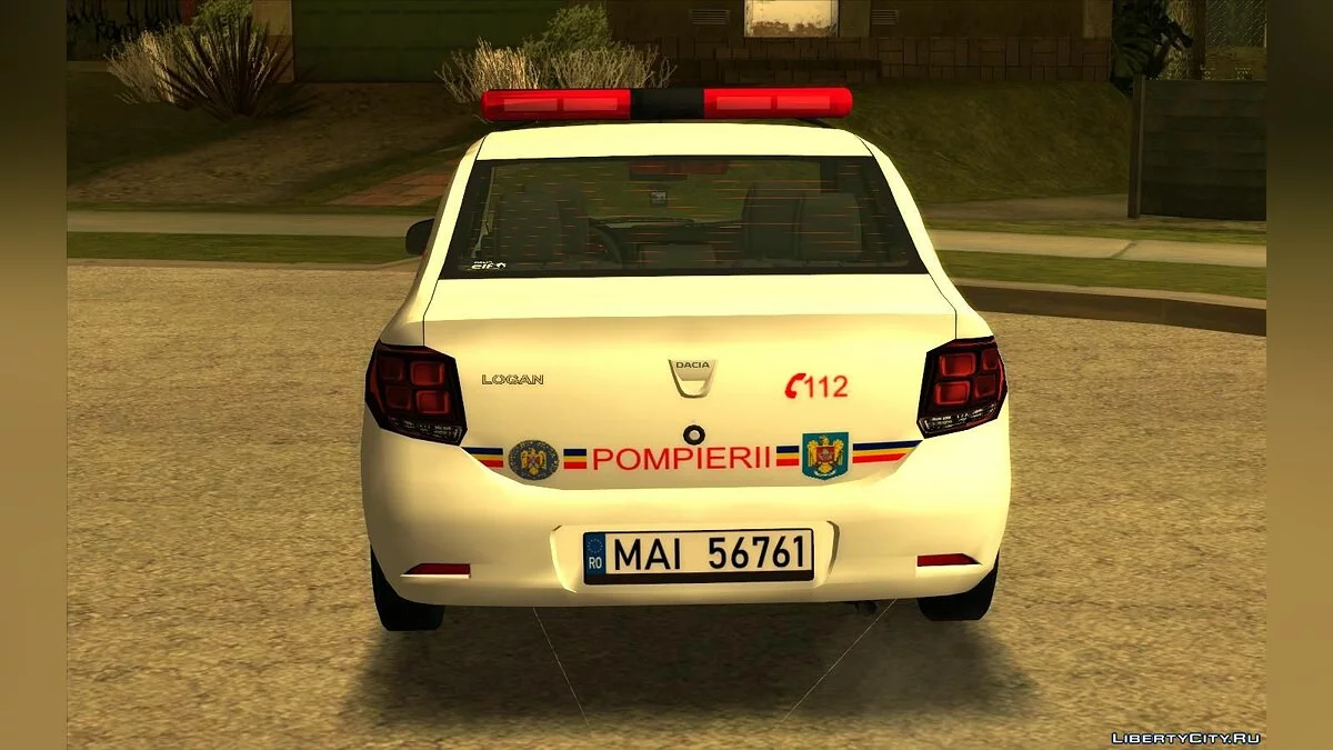 Dacia Logan - Пожарная служба / GTA San Andreas