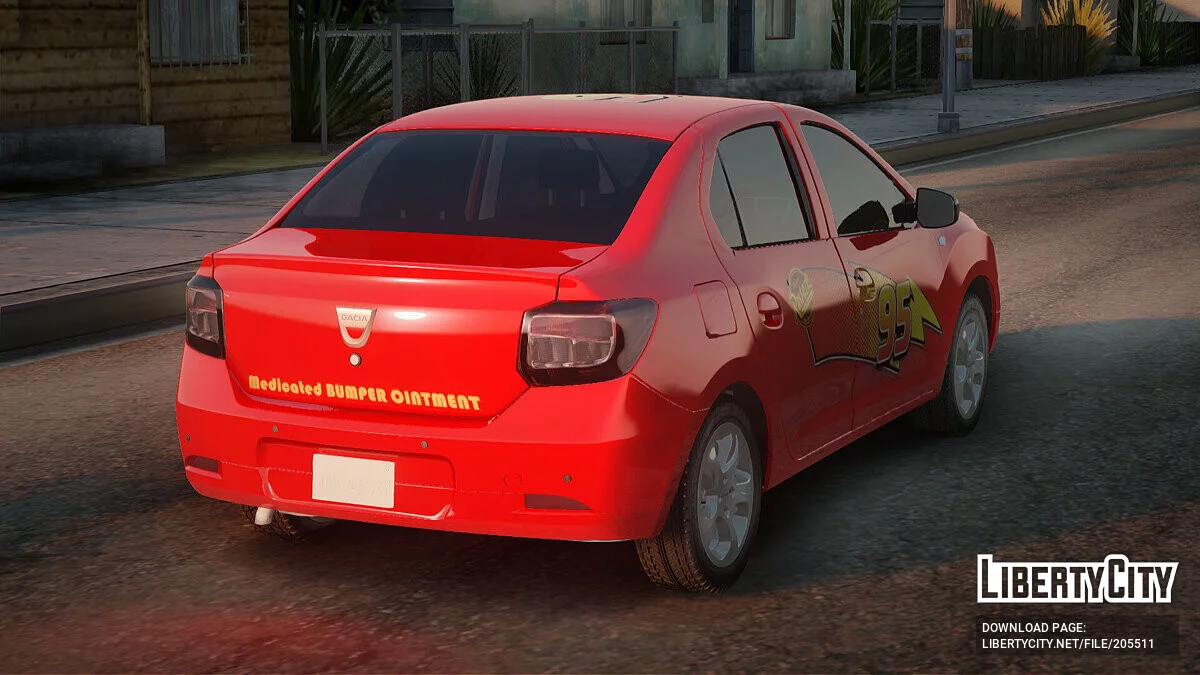 Dacia Logan 2 2016 Lightning Mcqueen v2 / GTA San Andreas