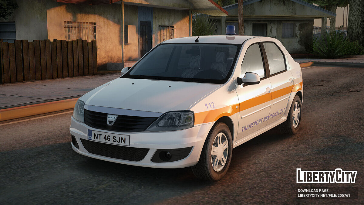 Скачать Dacia Logan Facelift Ambulanta v3 для GTA San Andreas