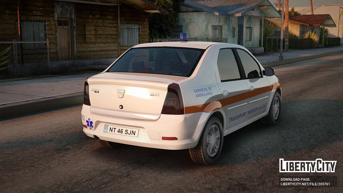 Dacia Logan Facelift Ambulanta v3 / GTA San Andreas