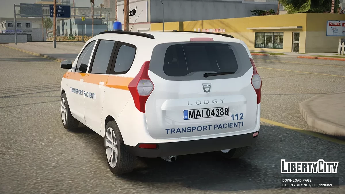 Dacia Lodgy Transport Pacienți / GTA San Andreas