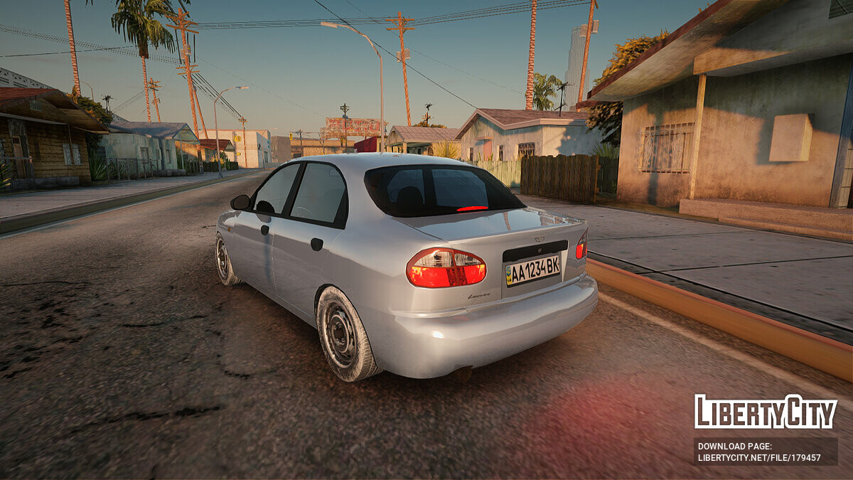 Машина Daewoo Daewoo Lanos 2001 Winter для GTA San Andreas