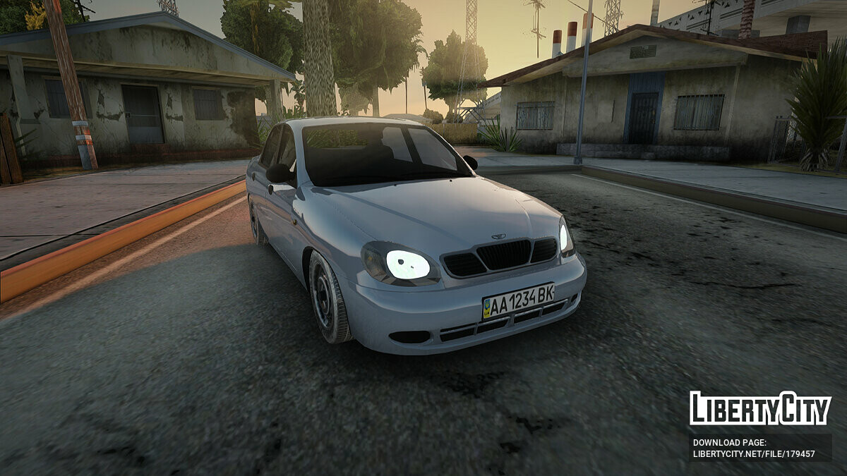 Машина Daewoo Daewoo Lanos 2001 Winter для GTA San Andreas