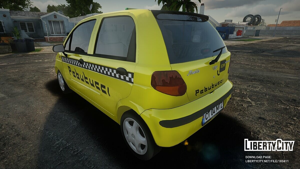 Машина Daewoo Daewoo Matiz Taxi Pebutucci для GTA San Andreas