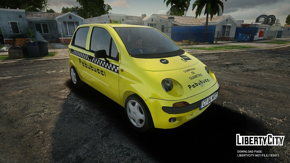 Машина Daewoo Daewoo Matiz Taxi Pebutucci для GTA San Andreas