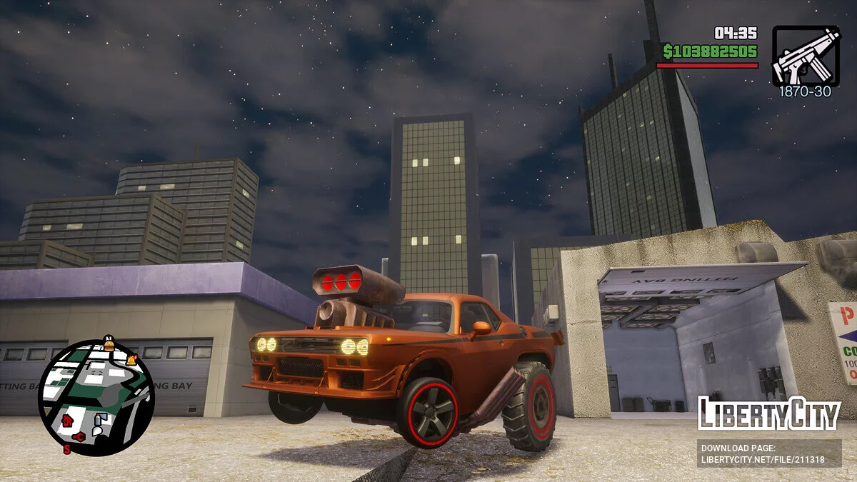 SnotRod из Cars The Video Game (OLD) / GTA San Andreas: The Definitive Edition