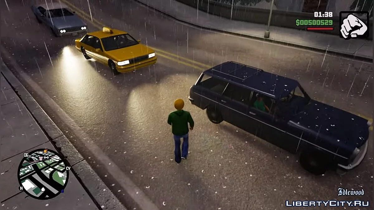 Исправление дождя [GTA 3, VC и SA] v1.2 / GTA San Andreas: The Definitive Edition