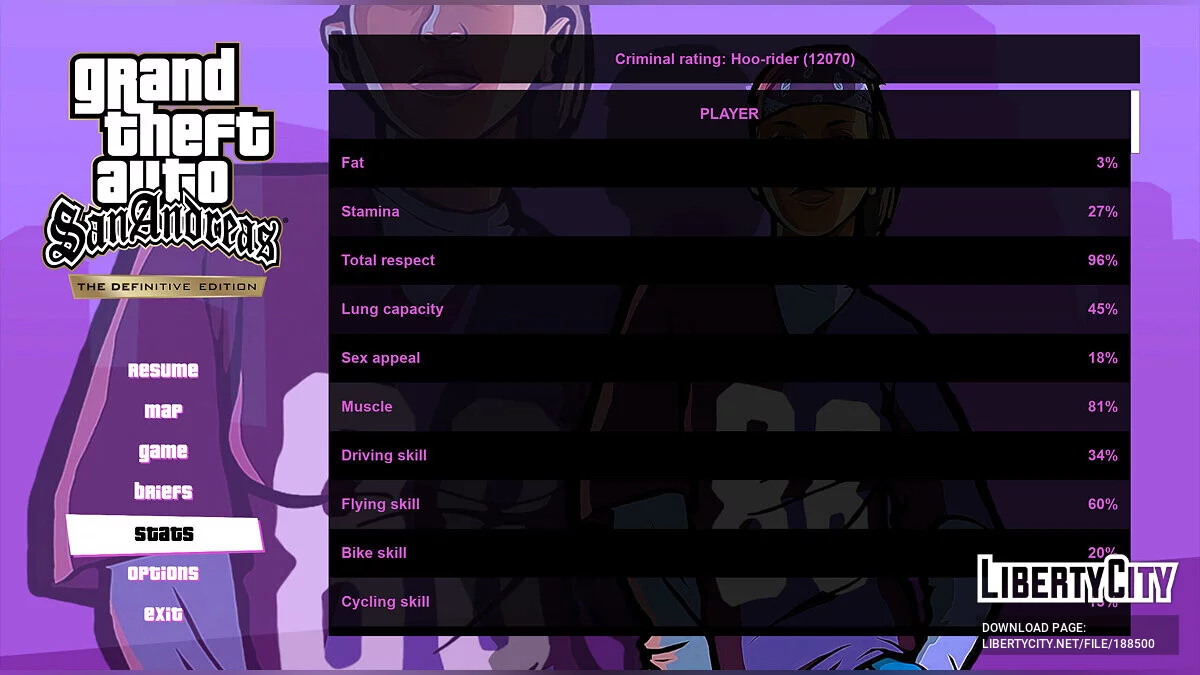 Сыграть за Баллас [Модпак] / GTA San Andreas: The Definitive Edition