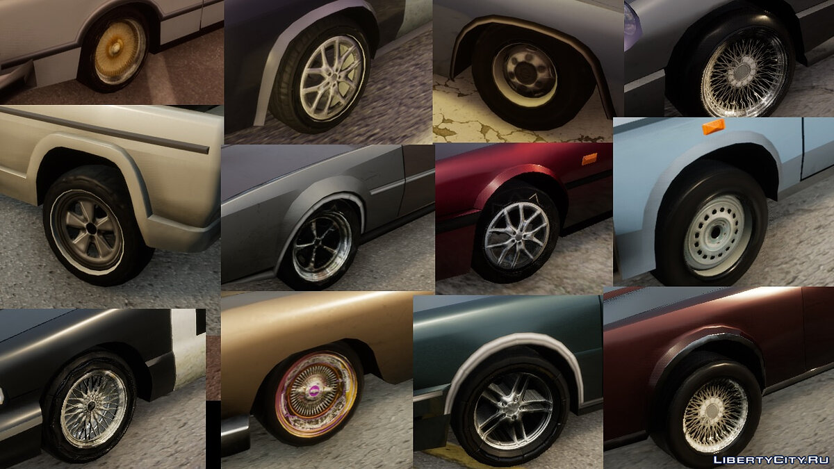 Большой сборник колес v1 для GTA San Andreas: The Definitive Edition - Картинка #1