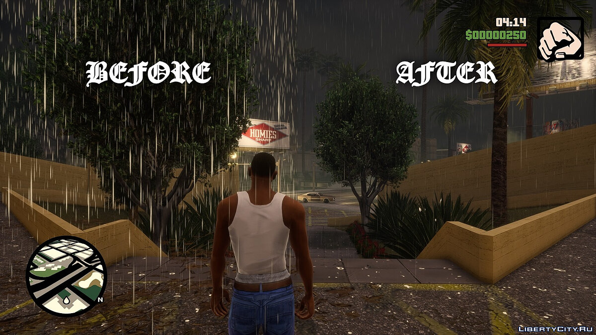 Исправление дождя v1.3 для GTA San Andreas: The Definitive Edition - Картинка #3