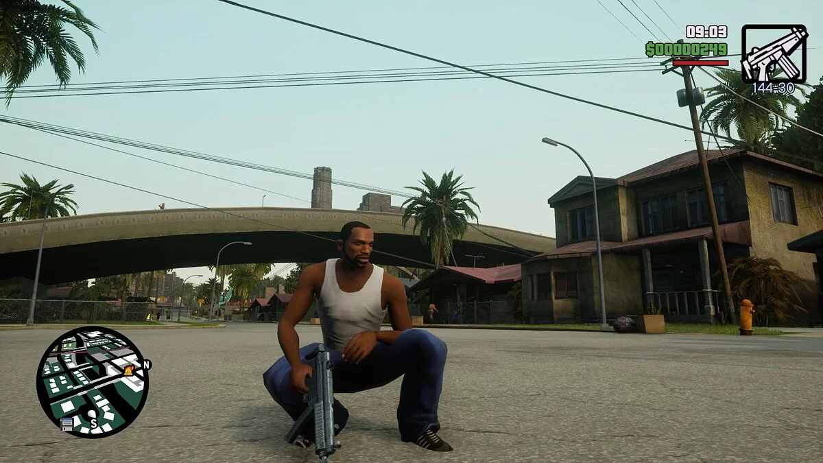 Анимации Франклина из GTA 5 / GTA San Andreas: The Definitive Edition