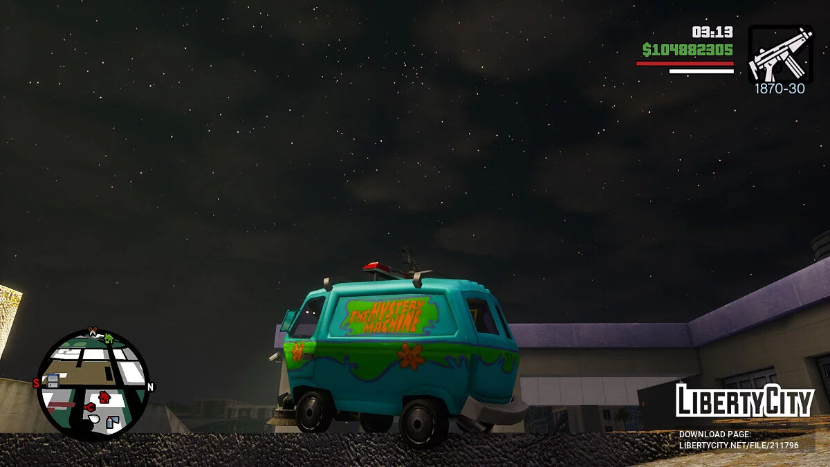 Фургон из Scooby Doo and the Spooky Swamp (OLD) / GTA San Andreas: The Definitive Edition