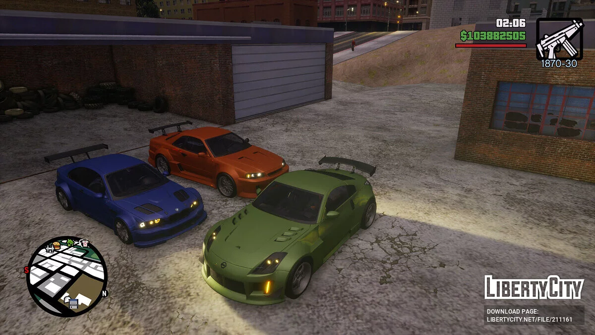 Три легендарные машины из NFS HEAT (OLD) / GTA San Andreas: The Definitive Edition