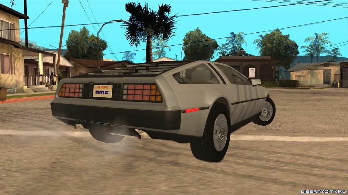 Скачать DeLorean DMC-12 - автомобиль из фильма «Назад в будущее» для GTA  San Andreas