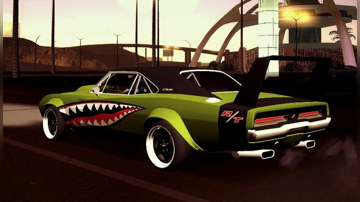 Скачать 1969 Dodge Charger R/T SharkWide для GTA San Andreas