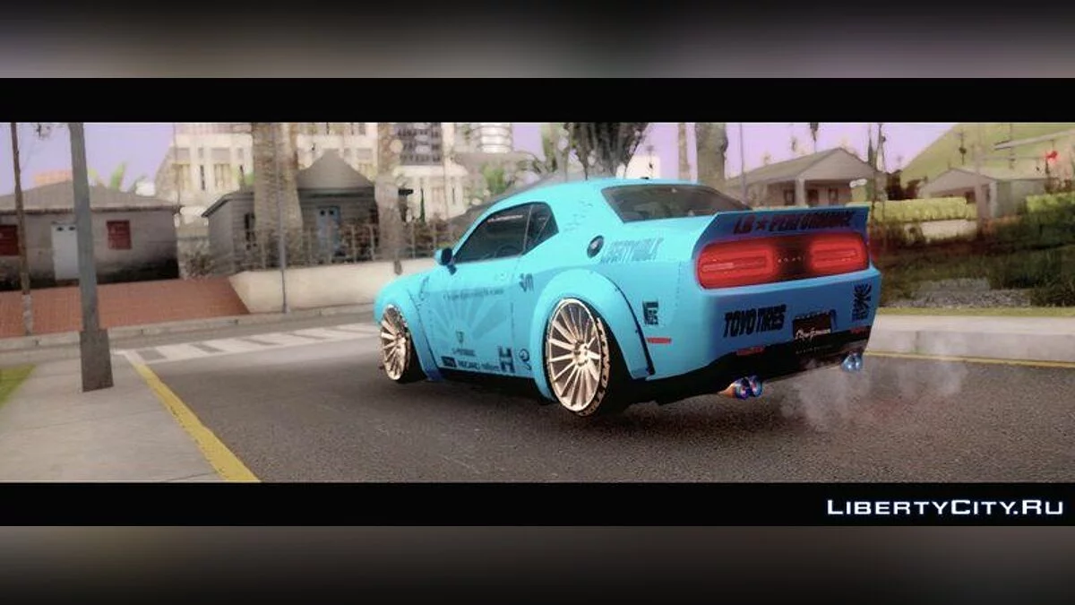 Dodge Challenger SRT Hellcat Liberty Walk LB Performance 2015 / GTA San Andreas