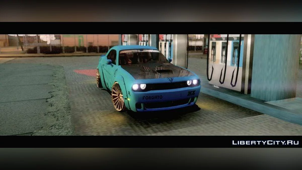 Dodge Challenger SRT Hellcat Liberty Walk LB Performance 2015 / GTA San Andreas