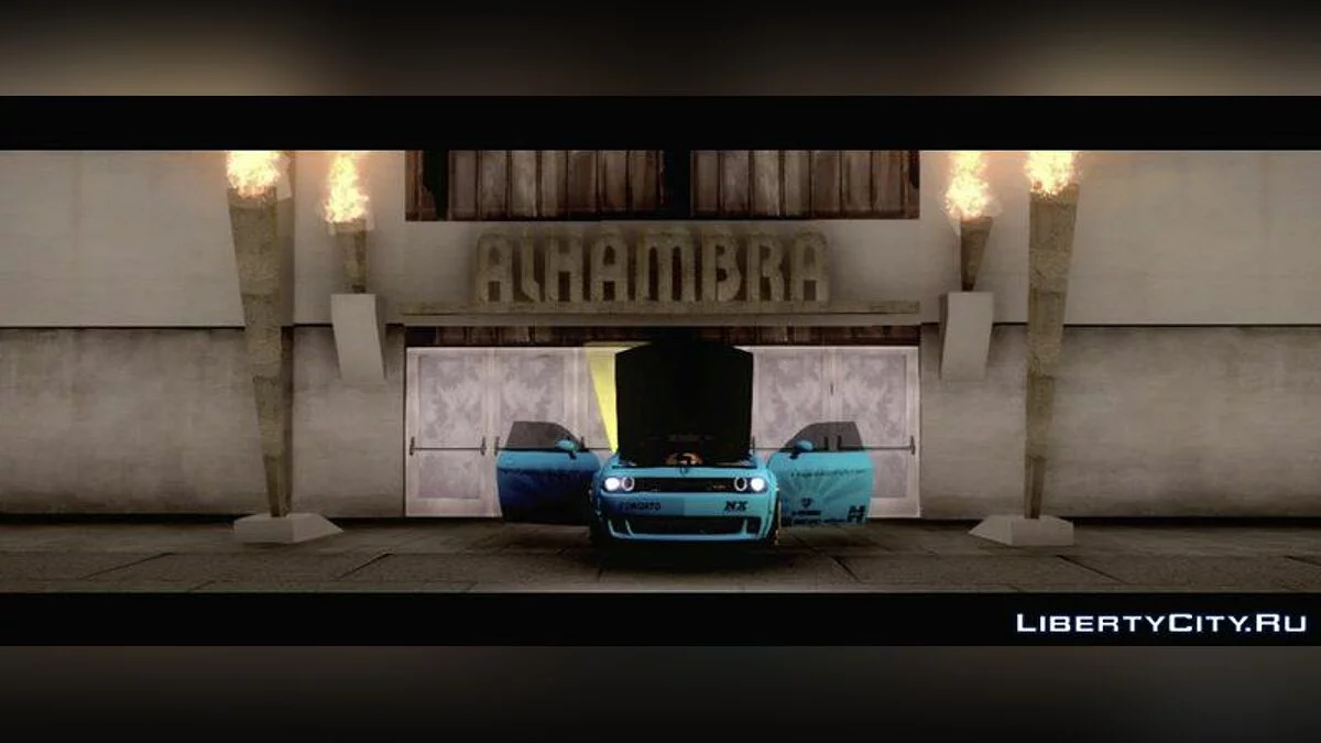 Dodge Challenger SRT Hellcat Liberty Walk LB Performance 2015 / GTA San Andreas