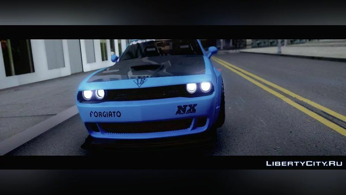 Dodge Challenger SRT Hellcat Liberty Walk LB Performance 2015 / GTA San Andreas