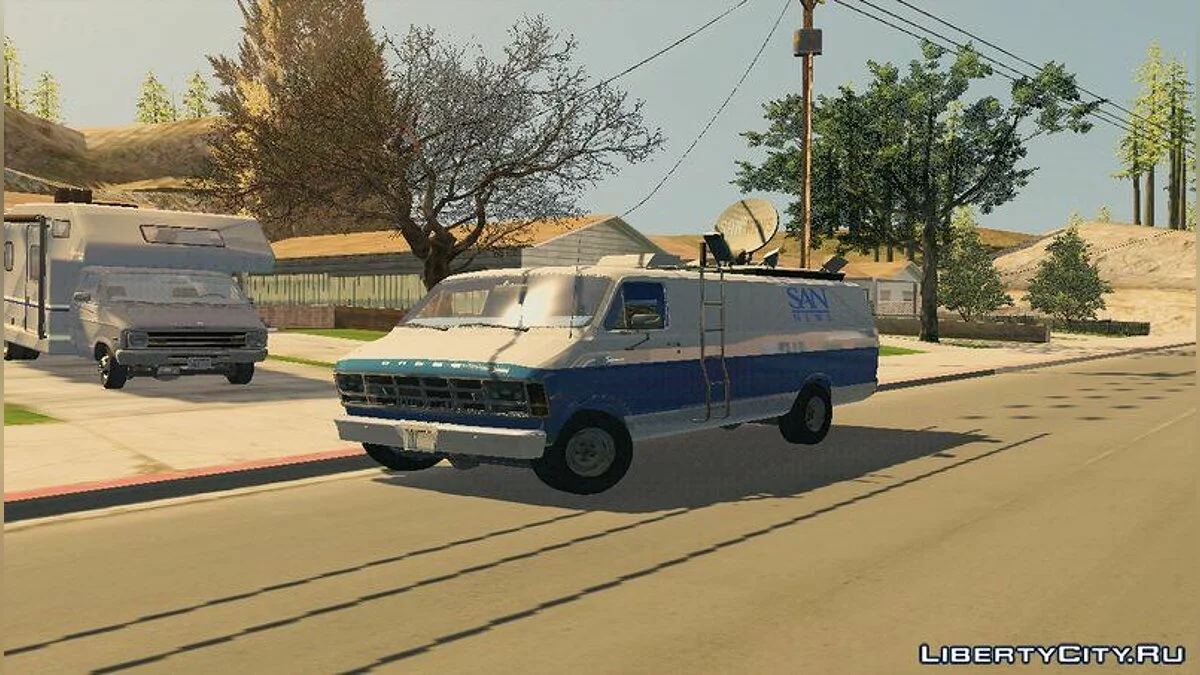 Dodge Ram Van 1989 - San News / GTA San Andreas