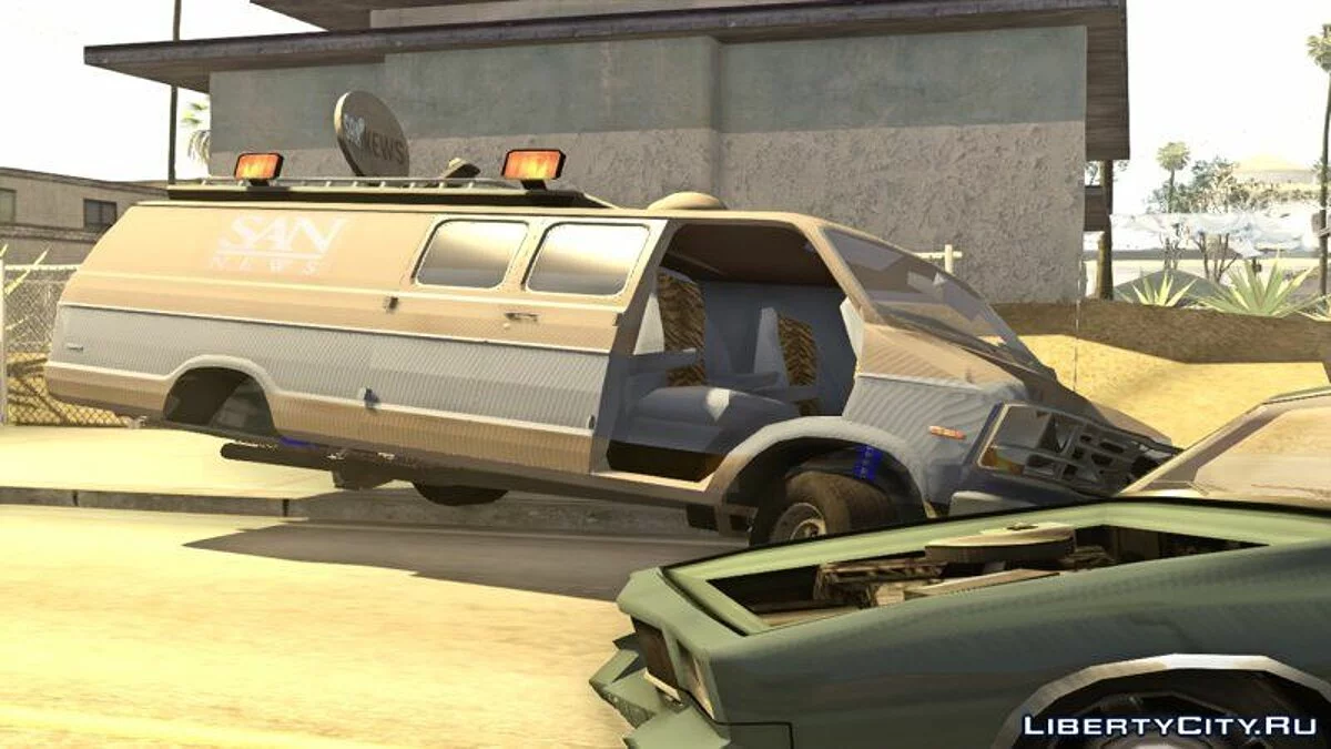 Dodge Ram Van 1989 - San News V2 / GTA San Andreas