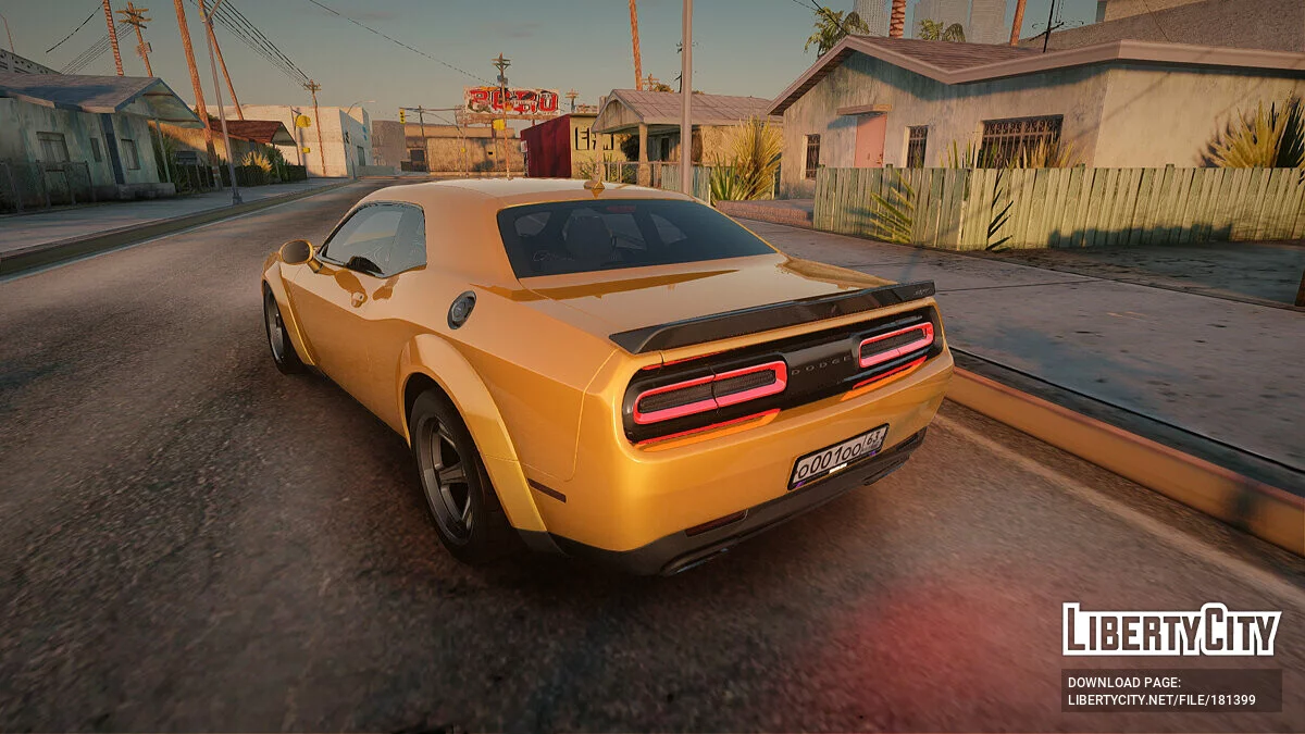 Dodge Challenger SRT Demon / GTA San Andreas