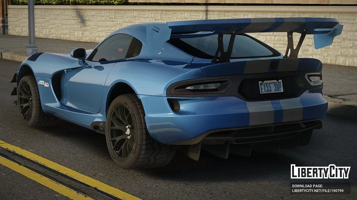 2016 Dodge Viper GTS-R Extreme Aero v1.0 / GTA San Andreas