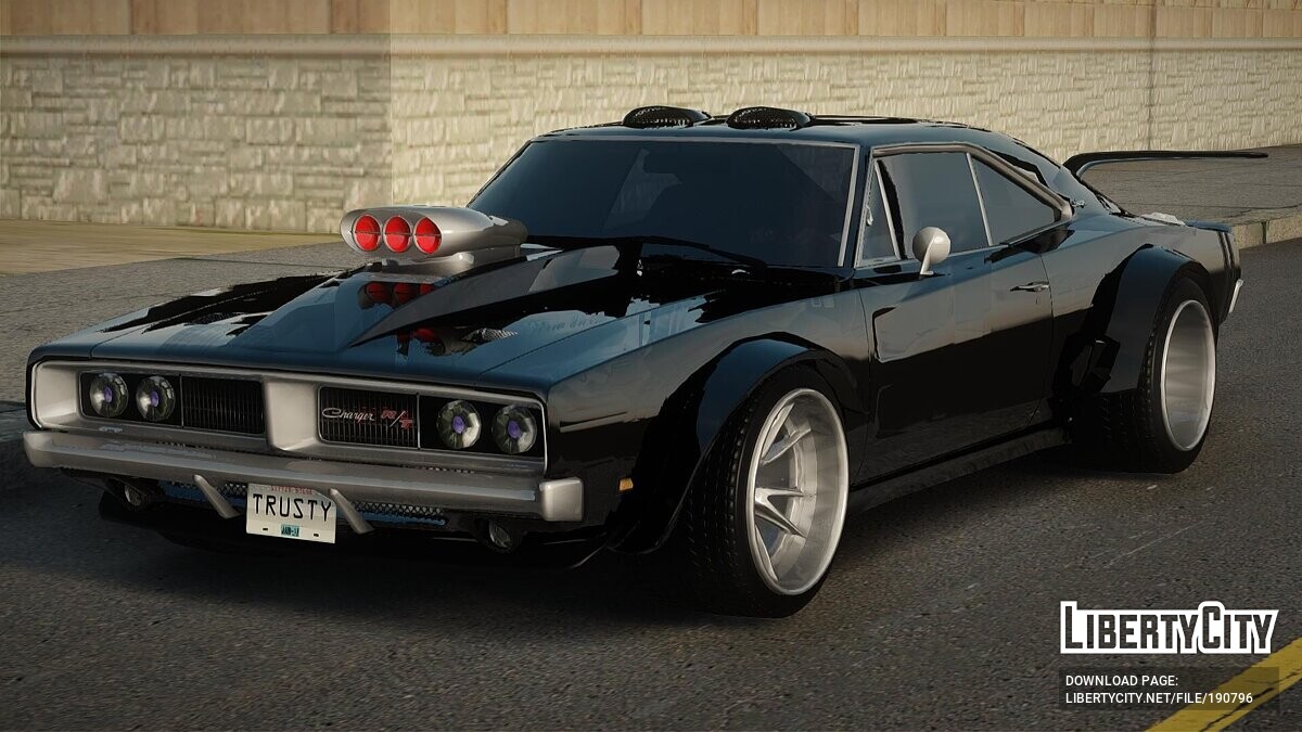 Скачать Dodge Charger 1970 R/T [Trusty Tuning] для GTA San Andreas