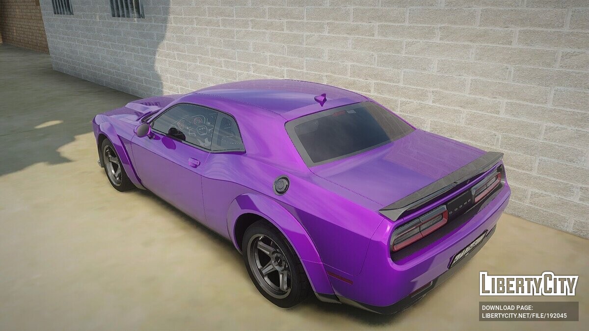 Скачать Dodge Challenger SRT Demon для GTA San Andreas