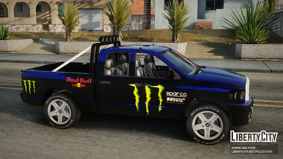 Dodge RAM 2008 Monster Blue Sports / GTA San Andreas