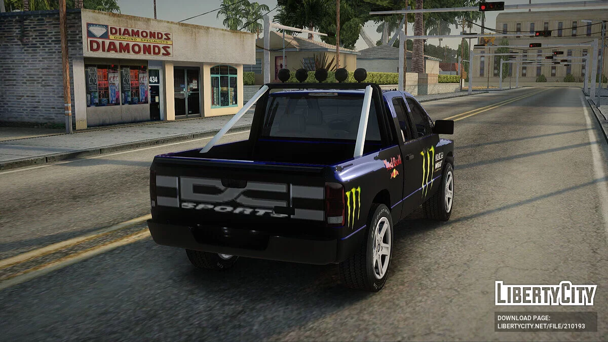 Dodge RAM 2008 Monster Blue Sports / GTA San Andreas