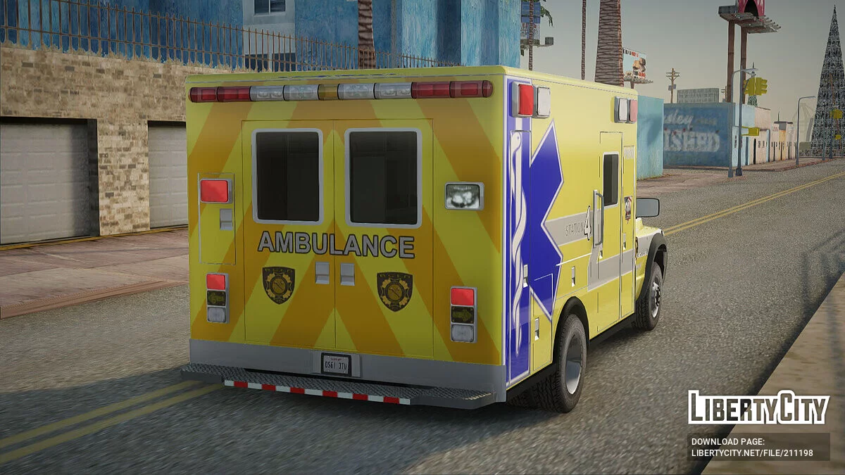 Dodge Ram Ambulance BCFD Paramedic 100 / GTA San Andreas