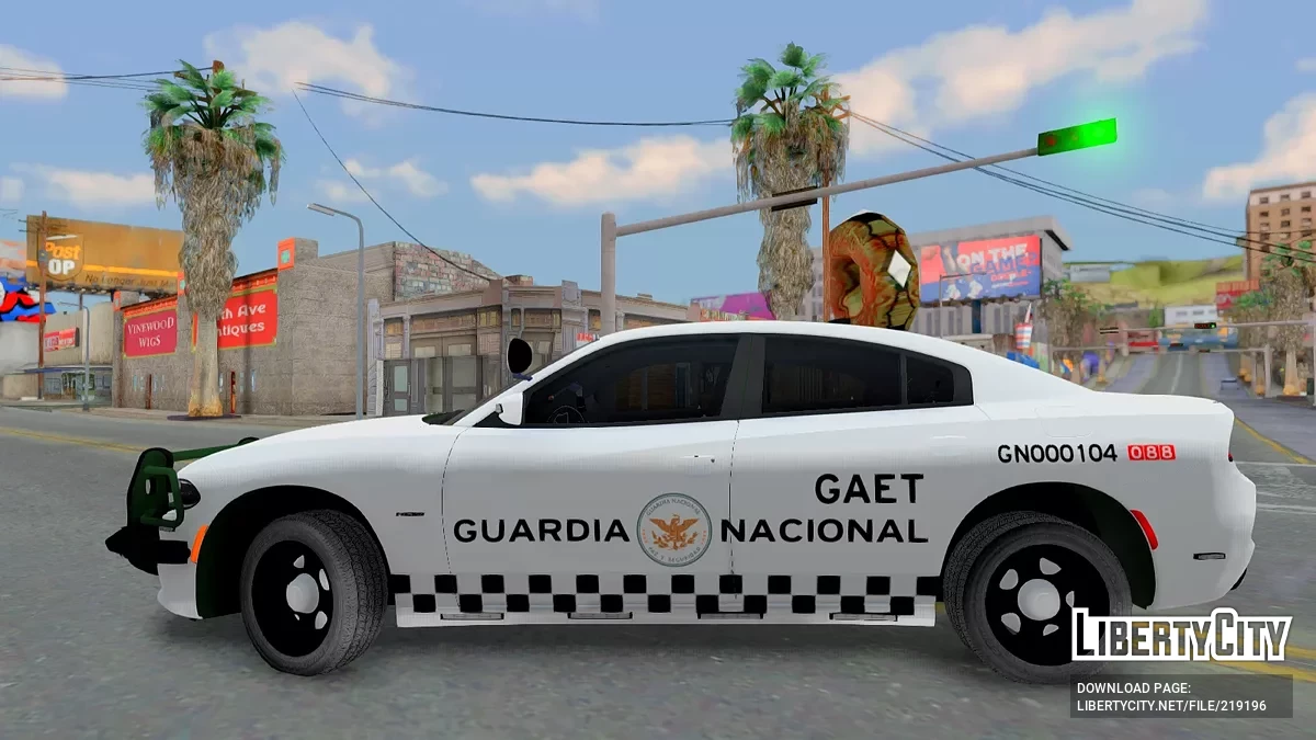 Dodge Charger Slicktop Guardia Nacional GAET / GTA San Andreas