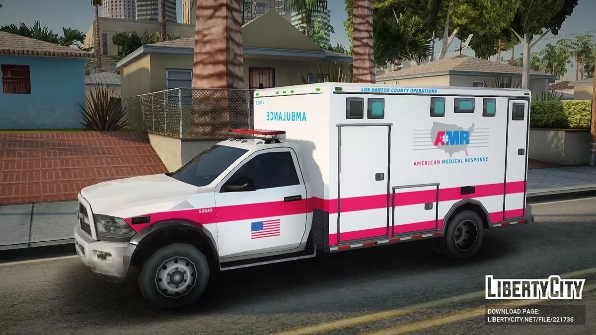 Ram 3500 Ambulance Los-Santos County Fire Department / GTA San Andreas